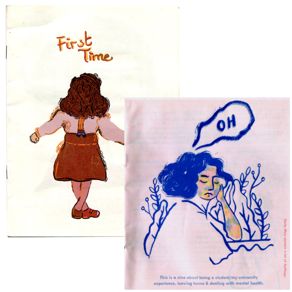 ✄ Per-zines exploring identity and longing: First Time, OH issue I